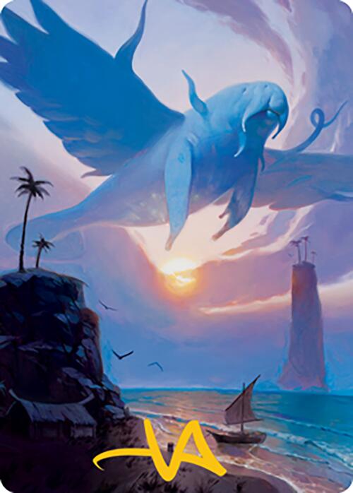 Aeromoeba Art Card (Gold-Stamped Signature) [Modern Horizons 2 Art Series] - Magic: The Gathering