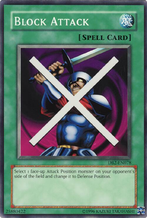 Block Attack (DB2-EN078) [Common] - Yu-Gi-Oh!