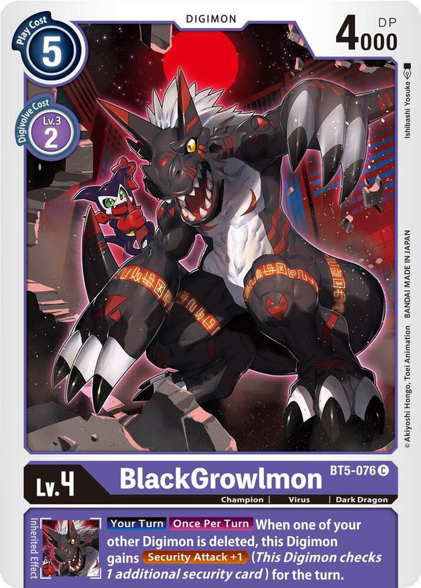 BlackGrowlmon - Digimon Card Game