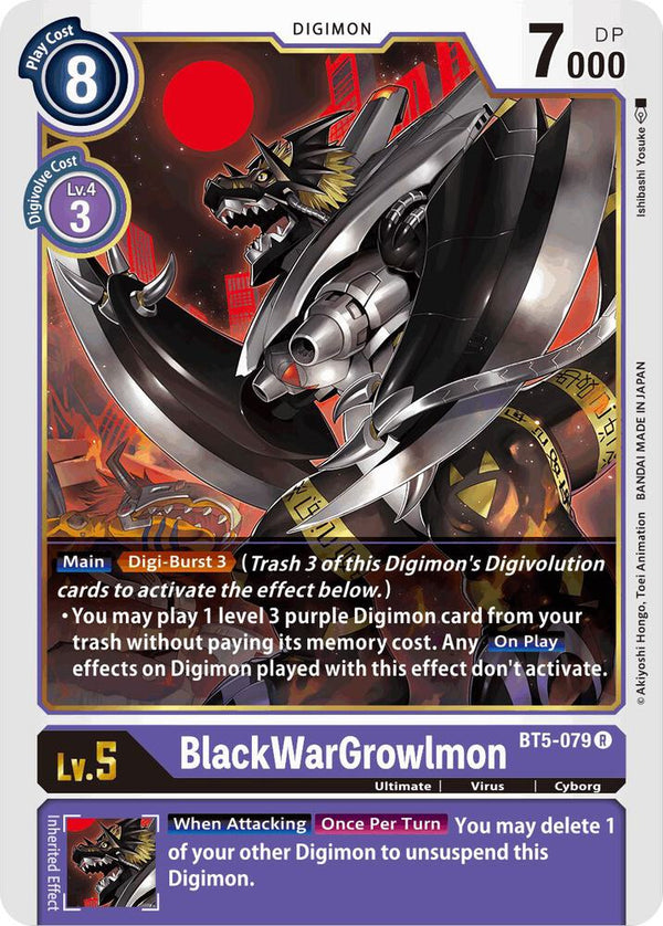 BlackWarGrowlmon - Digimon Card Game