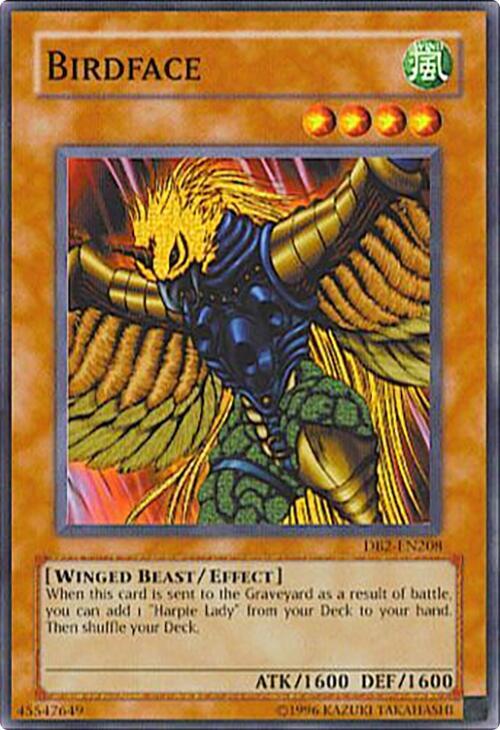 Birdface (DB2-EN208) [Common] - Yu-Gi-Oh!