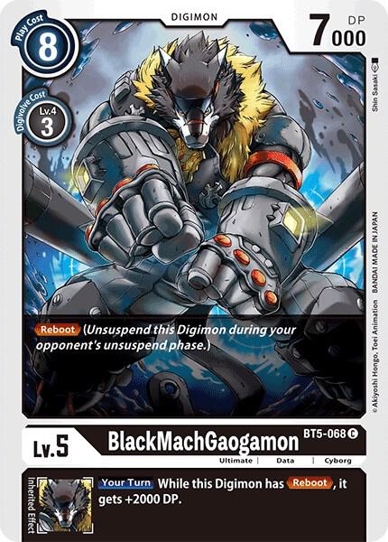 BlackMachGaogamon - Digimon Card Game