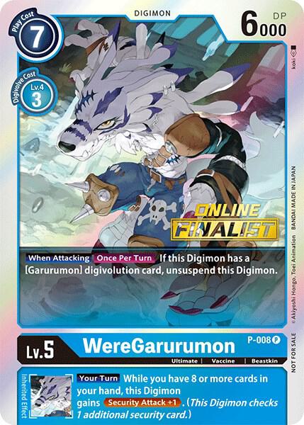 WereGarurumon - P-008 (2021 Championship Online Regional) [Online Finalist]