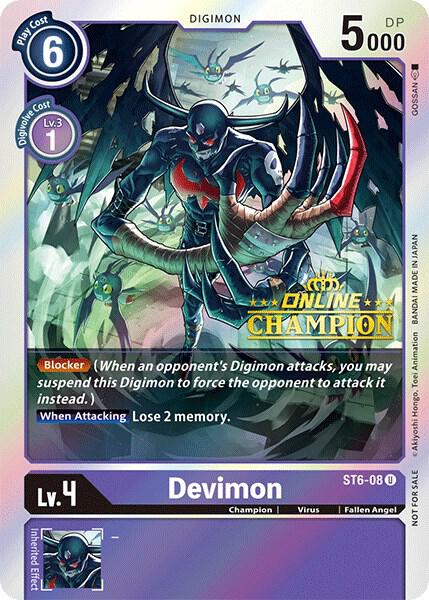Devimon - ST6-08 (2021 Championship Online Regional) [Online Champion]