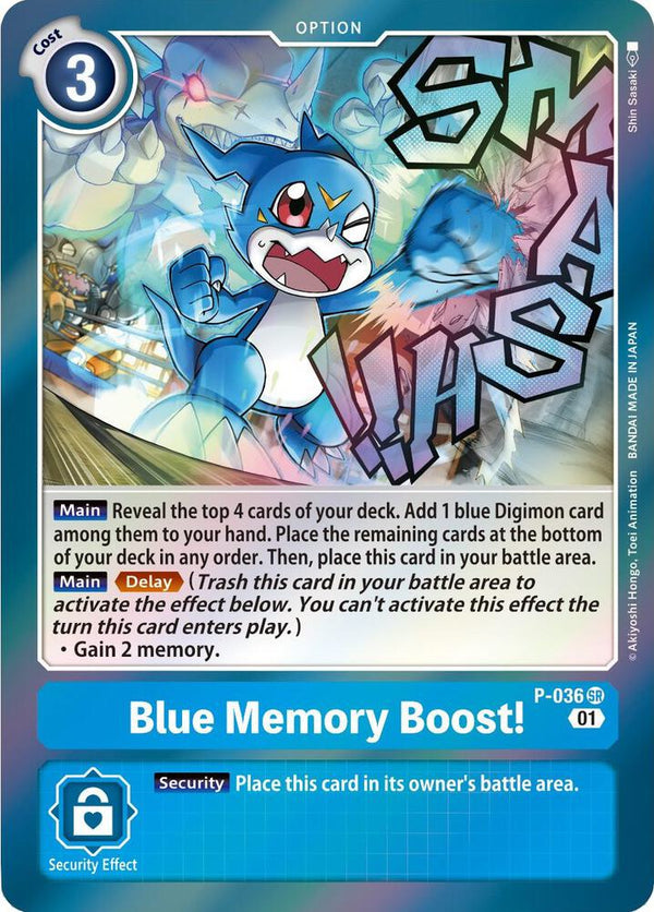 Blue Memory Boost! - Digimon Card Game
