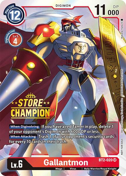 Gallantmon - BT2-020 (Store Champion)