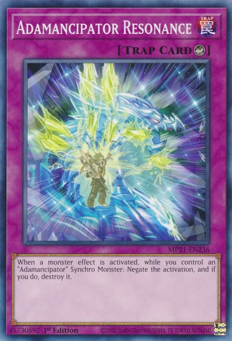 Adamancipator Resonance (MP21-EN236) [Common] - Yu-Gi-Oh!