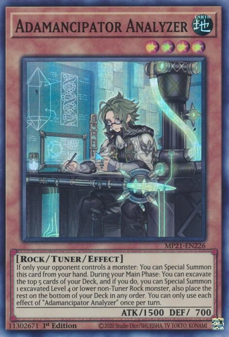 Adamancipator Analyzer (MP21-EN226) [Super Rare] - Yu-Gi-Oh!