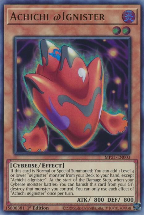 Achichi @Ignister (MP21-EN003) [Ultra Rare] - Yu-Gi-Oh!