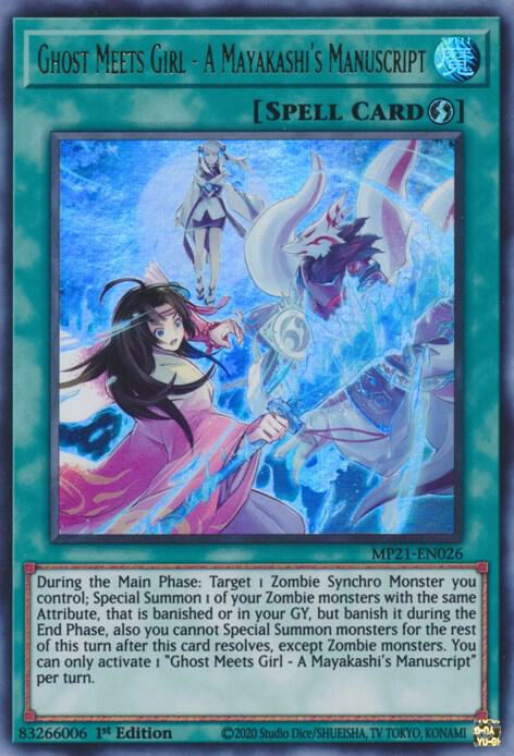 Ghost Meets Girl - A Mayakashi's Manuscript
