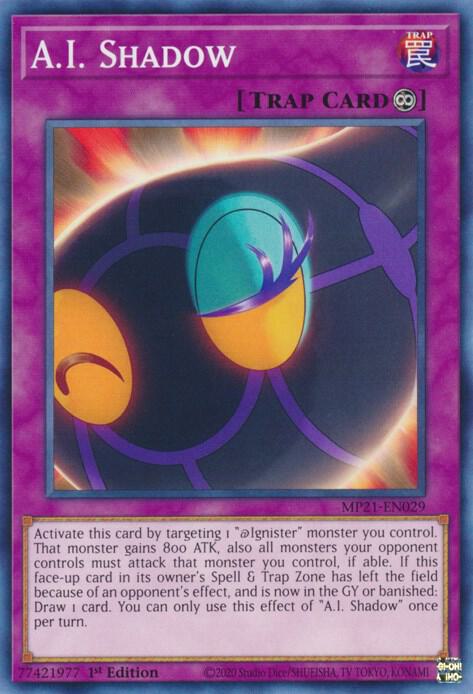 A.I. Shadow (MP21-EN029) [Common] - Yu-Gi-Oh!