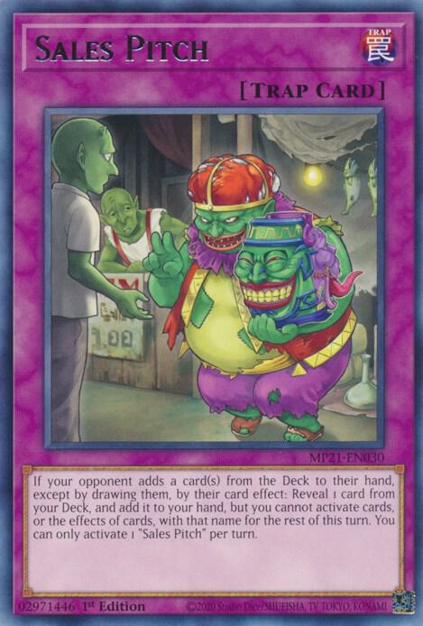Sales Pitch (MP21-EN030) [Rare] - Yu-Gi-Oh!