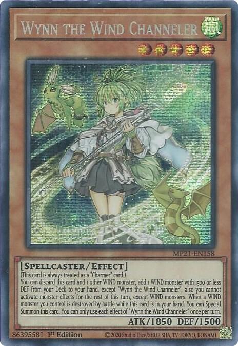 Wynn the Wind Channeler (MP21-EN158) [Prismatic Secret Rare] - Yu-Gi-Oh!