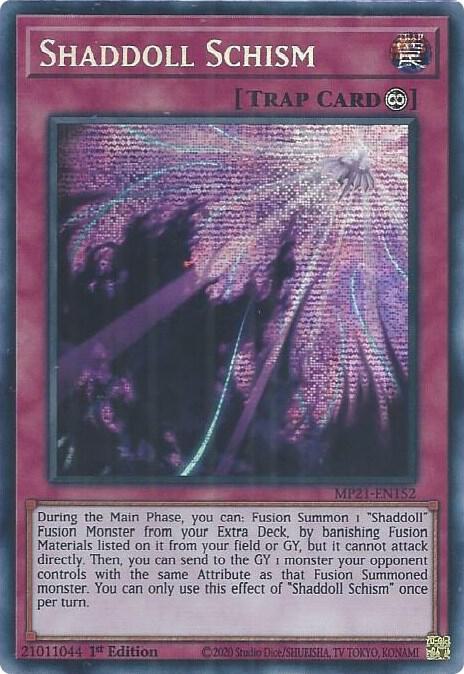 Shaddoll Schism (MP21-EN152) [Prismatic Secret Rare] - Yu-Gi-Oh!