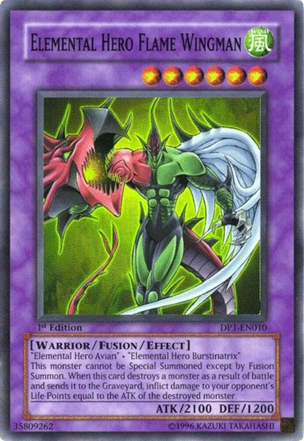Elemental HERO Flame Wingman (DP1-EN010) [Super Rare] - Yu-Gi-Oh!