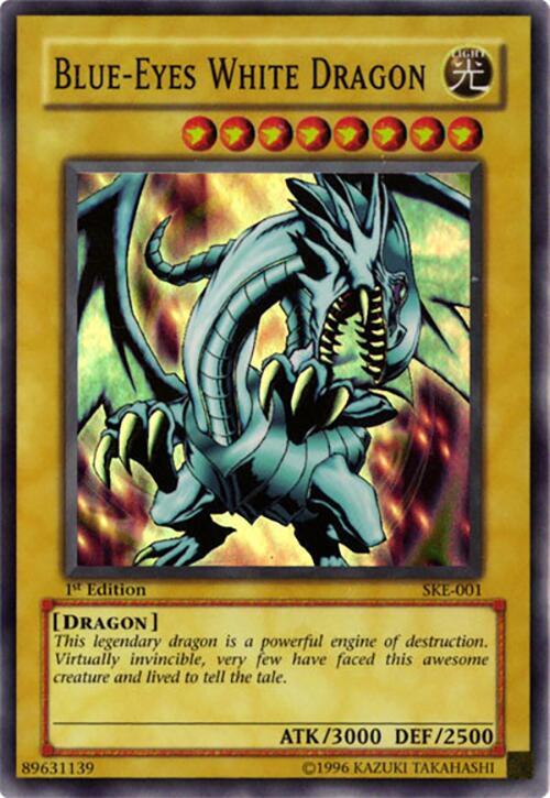 Blue-Eyes White Dragon (SKE-001) [Super Rare] - Yu-Gi-Oh!