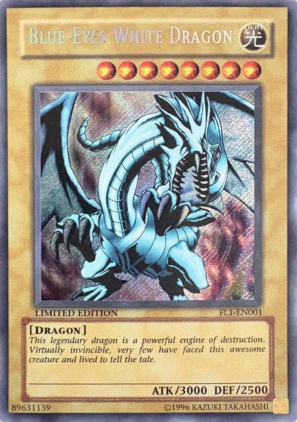 Blue-Eyes White Dragon (FL1-EN001) [Secret Rare] - Yu-Gi-Oh!