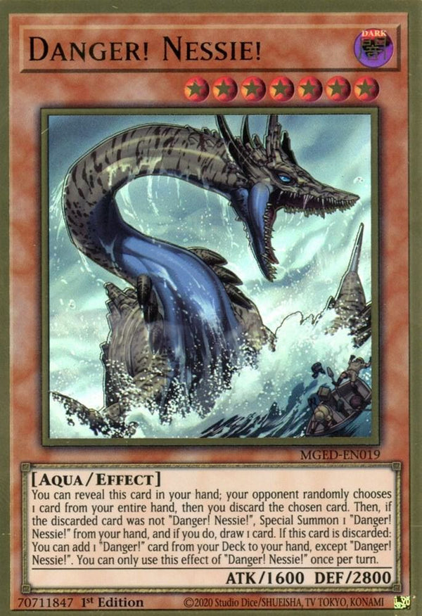 Danger! Nessie! (MGED-EN019) [Premium Gold Rare] - Yu-Gi-Oh!