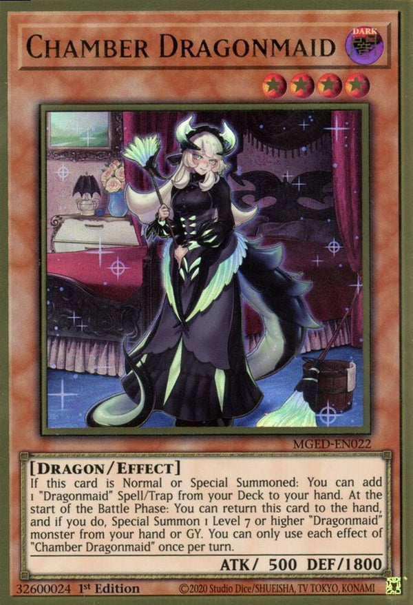 Chamber Dragonmaid (MGED-EN022) [Premium Gold Rare] - Yu-Gi-Oh!