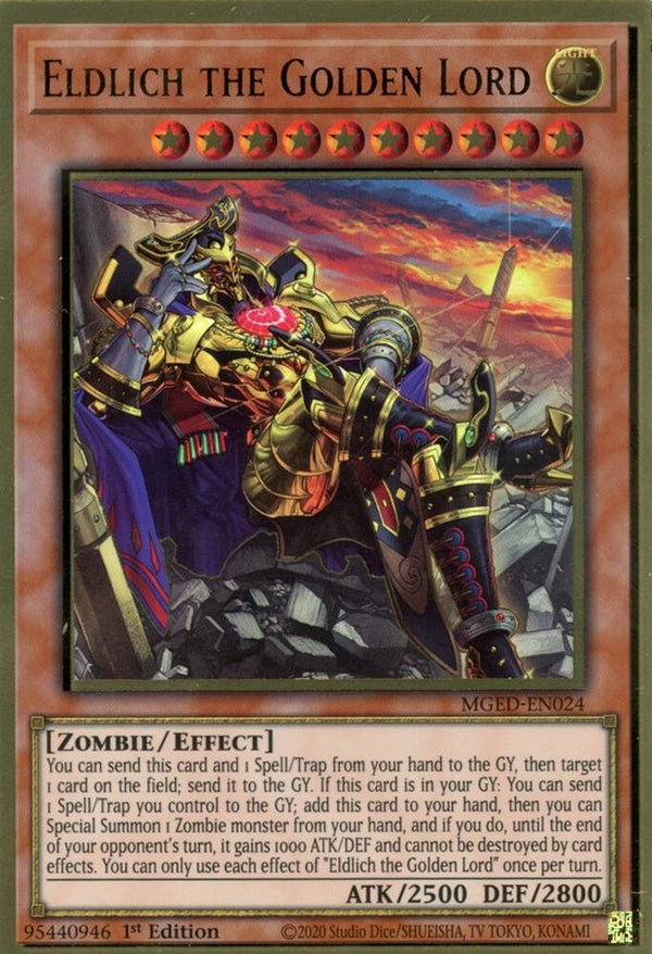 Eldlich the Golden Lord (MGED-EN024) [Premium Gold Rare] - Yu-Gi-Oh!