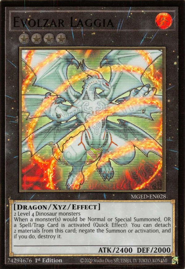 Evolzar Laggia (MGED-EN028) [Premium Gold Rare] - Yu-Gi-Oh!