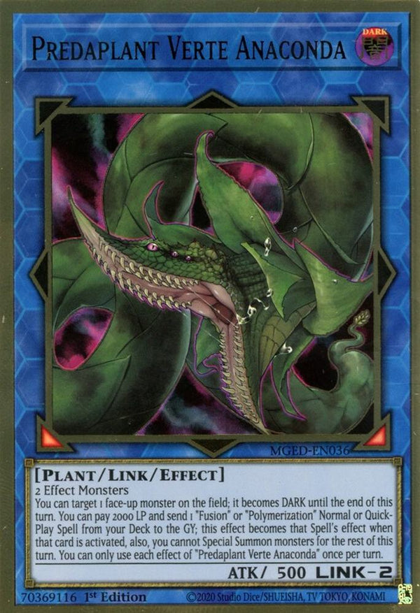 Predaplant Verte Anaconda (MGED-EN036) [Premium Gold Rare] - Yu-Gi-Oh!