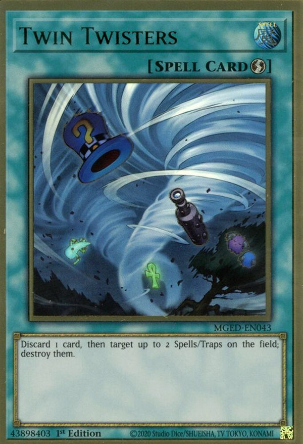 Twin Twisters (MGED-EN043) [Premium Gold Rare] - Yu-Gi-Oh!