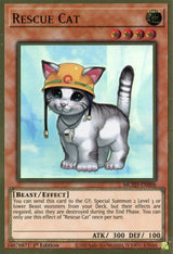 Rescue Cat (MGED-EN006) [Premium Gold Rare] - Yu-Gi-Oh!