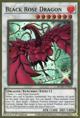Black Rose Dragon (Alternate Art) (MGED-EN026) [Premium Gold Rare] - Yu-Gi-Oh!