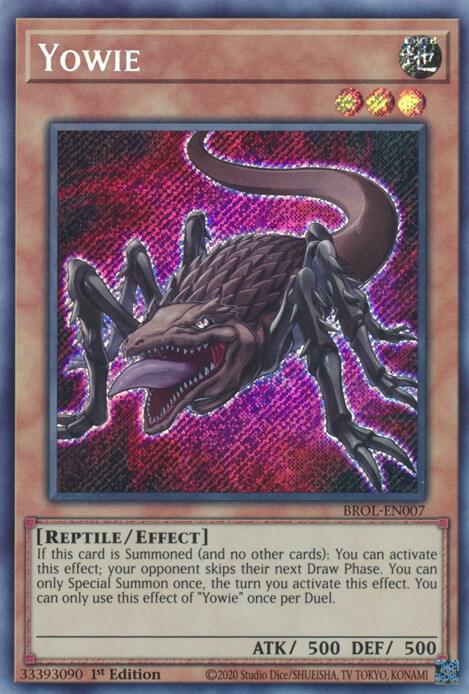 Yowie (BROL-EN007) [Secret Rare] - Yu-Gi-Oh!