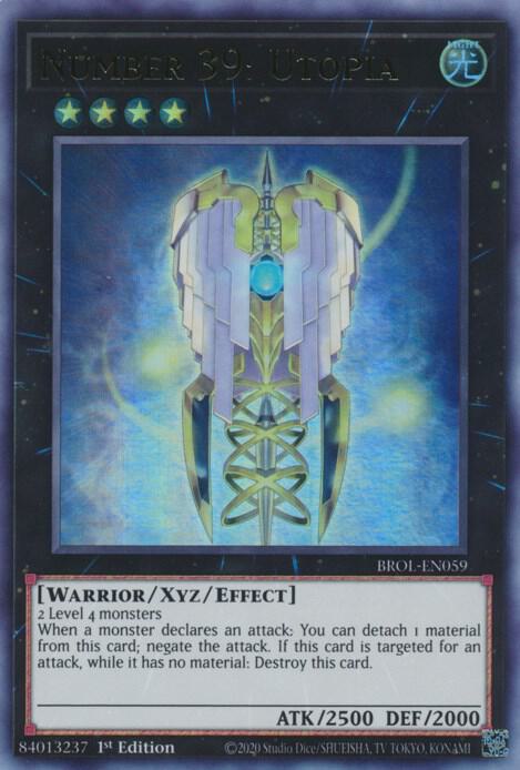 Number 39: Utopia (BROL-EN059) [Ultra Rare] - Yu-Gi-Oh!