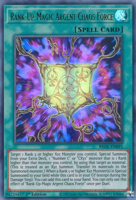 Rank-Up-Magic Argent Chaos Force (BROL-EN091) [Ultra Rare] - Yu-Gi-Oh!
