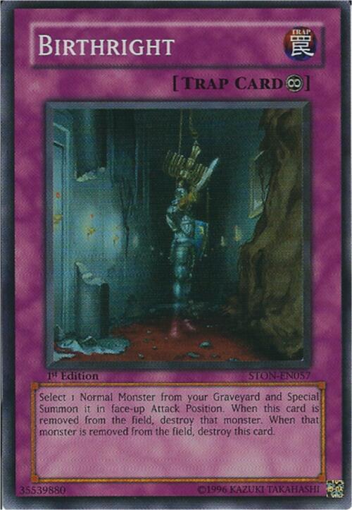 Birthright (STON-EN057) [Super Rare] - Yu-Gi-Oh!