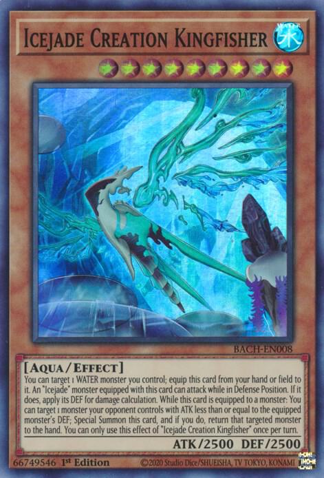 Icejade Creation Kingfisher (BACH-EN008) [Super Rare] - Yu-Gi-Oh!