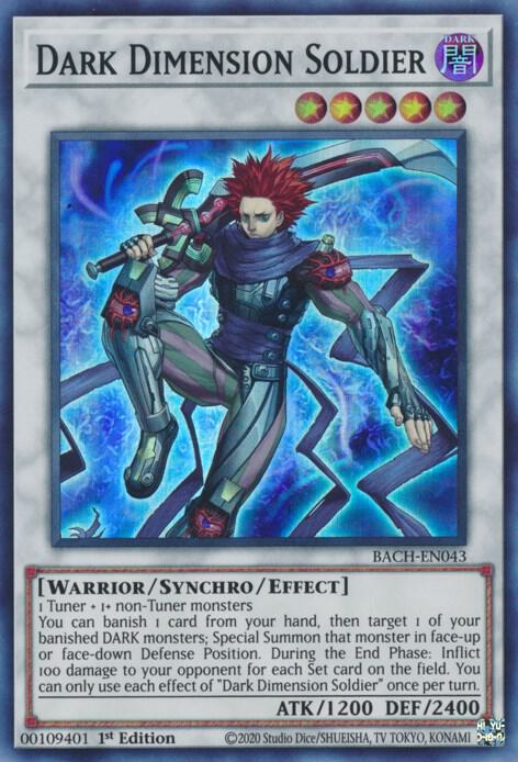 Dark Dimension Soldier (BACH-EN043) [Super Rare] - Yu-Gi-Oh!