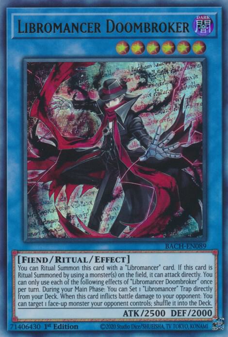 Libromancer Doombroker (BACH-EN089) [Ultra Rare] - Yu-Gi-Oh!