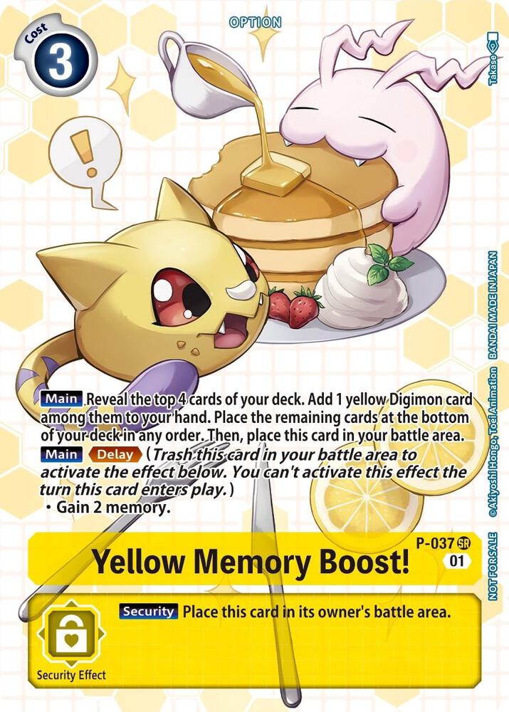 Yellow Memory Boost! - P-037 (Next Adventure Box Promotion Pack)