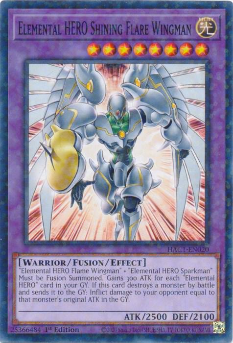 Elemental HERO Shining Flare Wingman (Duel Terminal)