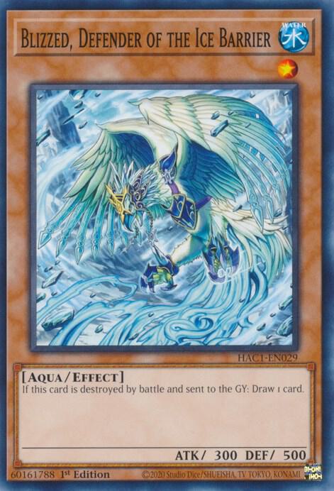 Blizzed, Defender of the Ice Barrier (HAC1-EN029) [Common] - Yu-Gi-Oh!
