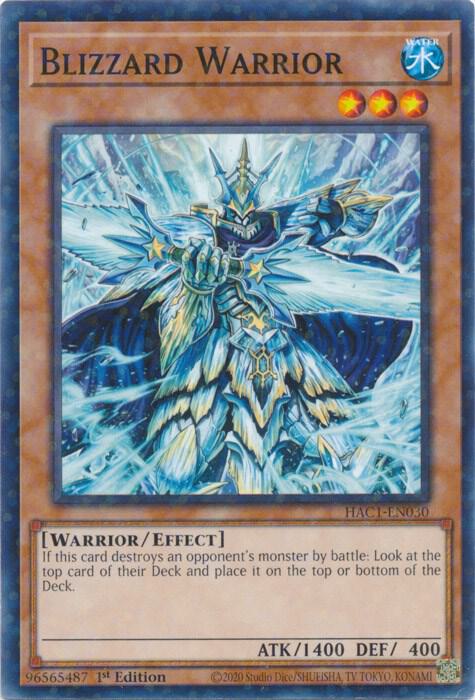 Blizzard Warrior (Duel Terminal) (HAC1-EN030) [Duel Terminal Technology Common] - Yu-Gi-Oh!