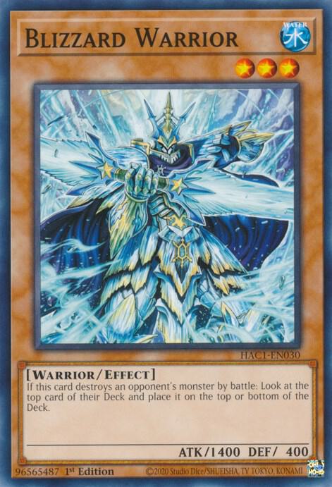 Blizzard Warrior (HAC1-EN030) [Common] - Yu-Gi-Oh!
