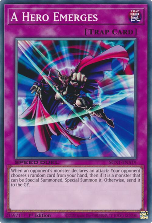 A Hero Emerges (SGX1-ENA19) [Common] - Yu-Gi-Oh!