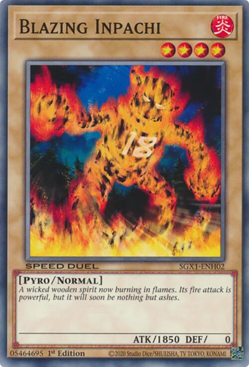 Blazing Inpachi (SGX1-ENH02) [Common] - Yu-Gi-Oh!