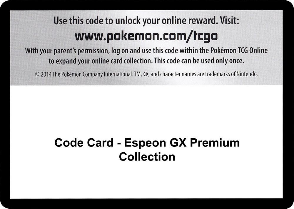 Code Card - Espeon GX Premium Collection