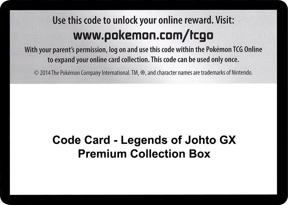 Code Card - Legends of Johto GX Premium Collection Box