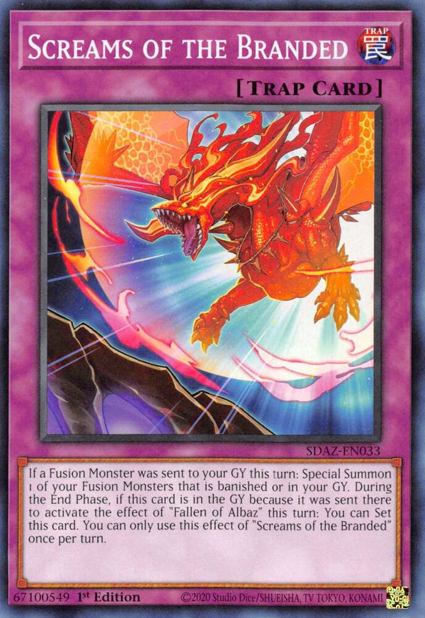 Screams of the Branded (SDAZ-EN033) [Common] - Yu-Gi-Oh!