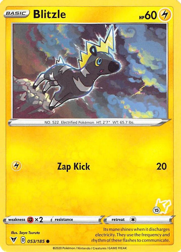 Blitzle - 053/185 (#15 Pikachu Stamped) - Pokémon