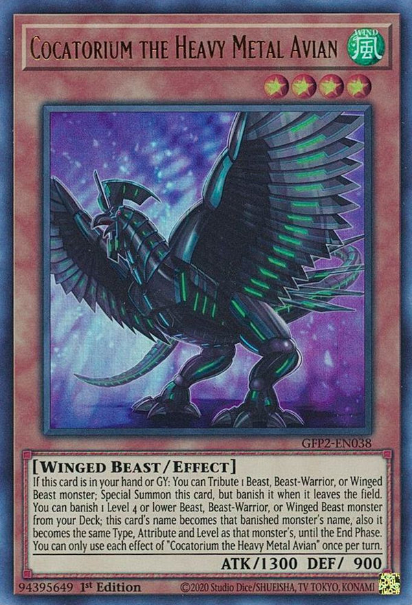 Cocatorium the Heavy Metal Avian (GFP2-EN038) [Ultra Rare] - Yu-Gi-Oh!