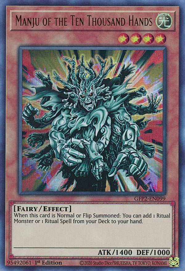 Manju of the Ten Thousand Hands (GFP2-EN099) [Ultra Rare] - Yu-Gi-Oh!