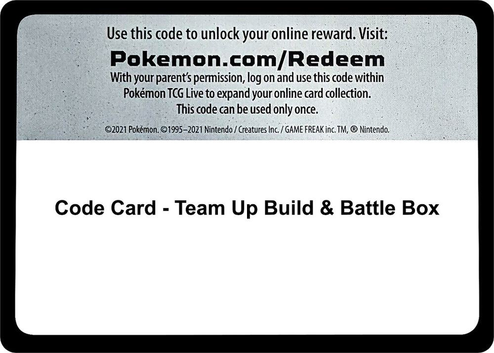 Code Card - Team Up Build & Battle Box